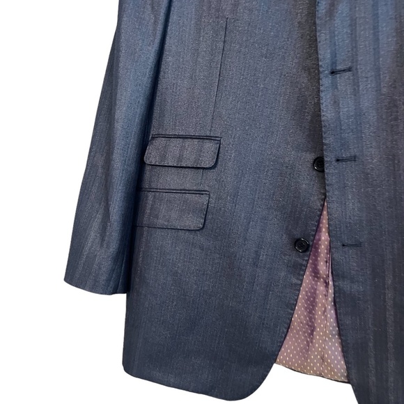 Earvin Magic Johnson Men's Sport Coat Jacket Blazer Style In Italy, Size 44R - Picture 10 of 13